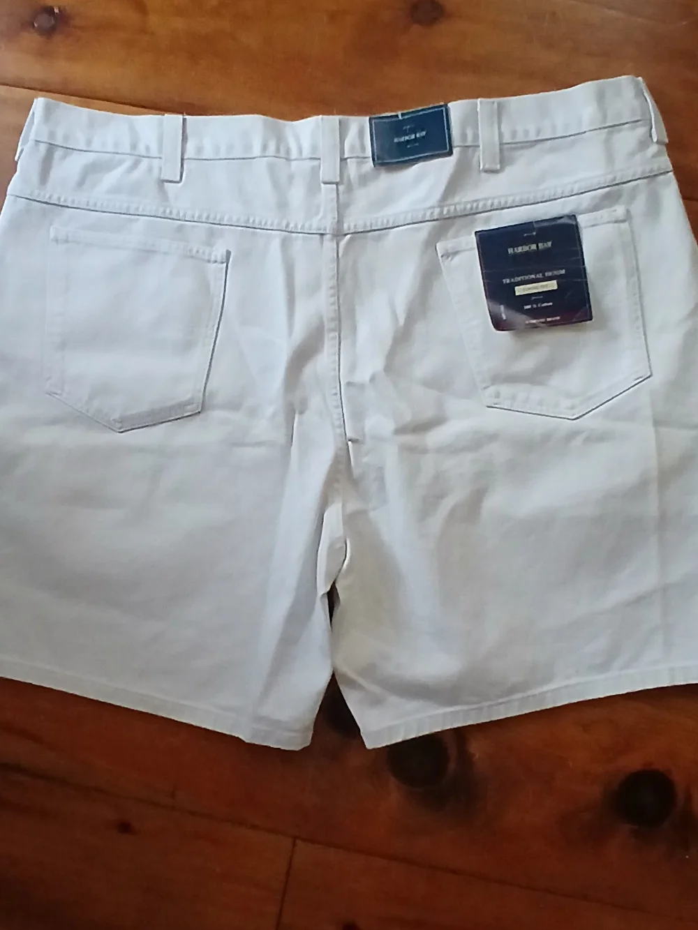 Harbor Bay White Men's Casual Cotton Shorts Size 50 NWT
